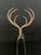 Late 20th Century Artisan Hand Forged Wrought Iron Deer Sculpture For Sale - Image 5 of 8