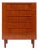 Vintage Danish Mid-Century Six-Drawer Teak Tallboy Dresser 1960s For Sale