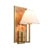 Contemporary Matthew Izzo Home Daren Burlwood and Brushed Brass Wall Sconce With Shade For Sale - Image 3 of 4