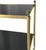 Pair Neoclassical Style Brass Side Tables With Black Lacquered Tops Jansen Style For Sale - Image 9 of 12