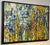 A large mid century modern abstract painting by California artist Carol Bernard. Oil on canvas. Recently framed. Bright...