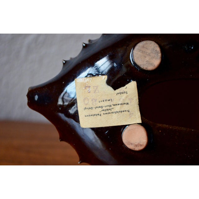 Black Mid-Century Ceramic Hedgehog Figurines from Jupiler, Set of 4 For Sale - Image 8 of 14