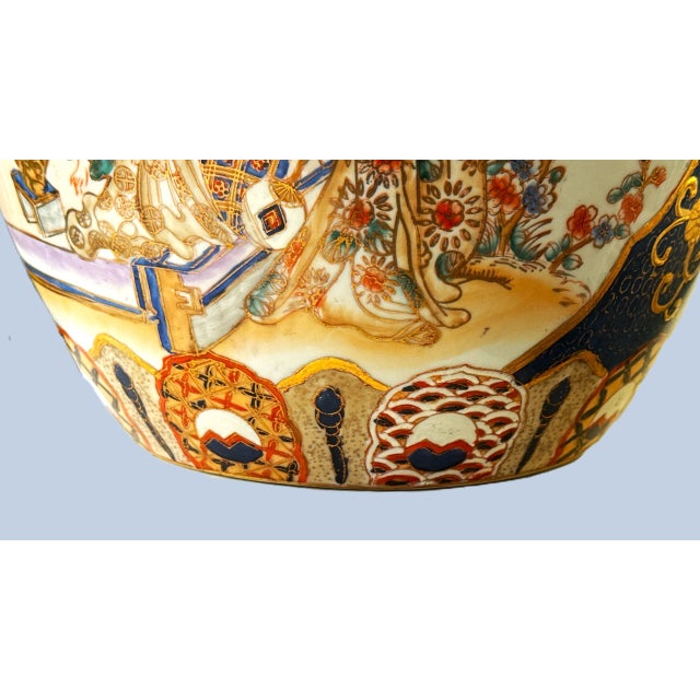 Gump's Exclusive - Large Mid-Century Export Ginger Jar For Sale - Image 10 of 10