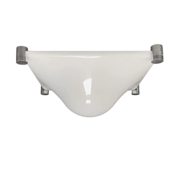 Modern Italian White Acrylic Glass Ceiling or Wall Light from Martinelli Luce, 1960s For Sale - Image 3 of 7