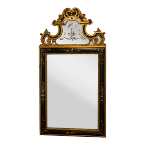 Late 20th Century Regency Style Mirror With Chinoiserie Accents