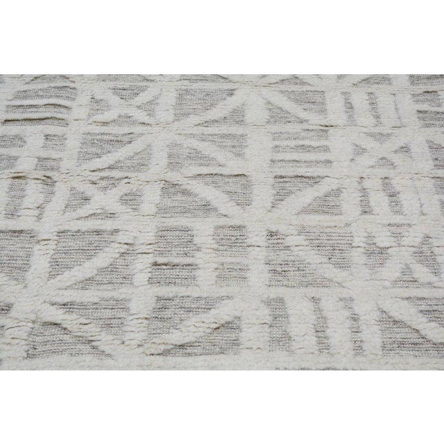 2010s Moroccan Aleph Hand Knotted Wool Rug, 10'2''x13'8'' For Sale - Image 5 of 6