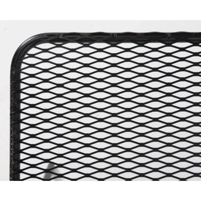 Woodard Style Mid-Century Iron Mesh Magazine Rack For Sale - Image 9 of 11