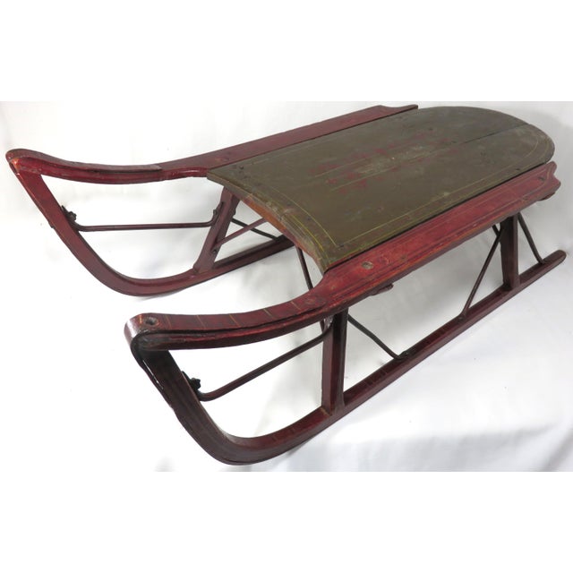 Antique American Childs Snow Sled Chairish