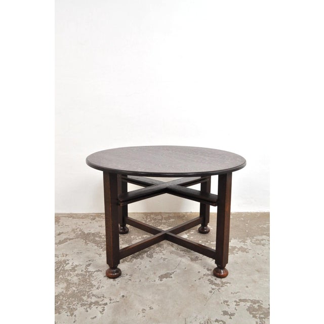 Vintage Oak Coffee Table, 1920s, Set of 5 For Sale - Image 6 of 16