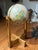 Mid-Century Modern 1960s Mid Century Modern 16 Inch Replogle “World Classic” Full-Swing Meridian Gimbel-Mounted Floor Globe on Architectural Solid Oak Cross-Base Stand For Sale - Image 3 of 12