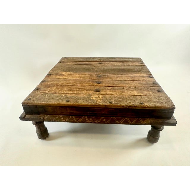 Indian Hand-Crafted Coffee Table For Sale - Image 6 of 14