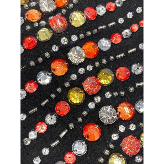 Valentino Black Suede Rhinestone Beaded Bow Tote For Sale - Image 9 of 11