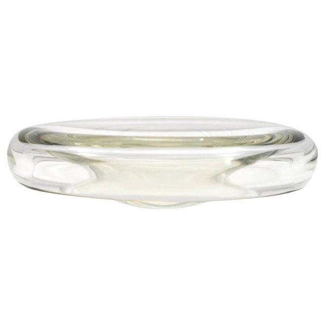 Suspended Clear Glass Bowl by Alfredo & Flavio Barbini for Barbini Murano, 1972 For Sale - Image 11 of 11