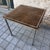 Folding Game Table in Steel and Velvet attributed to Christian Dior, France, 1970s For Sale - Image 9 of 18