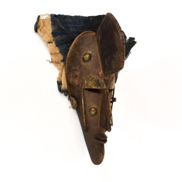 Early 20th Century Marka Mask with Fabric Mali For Sale In Denver - Image 6 of 7