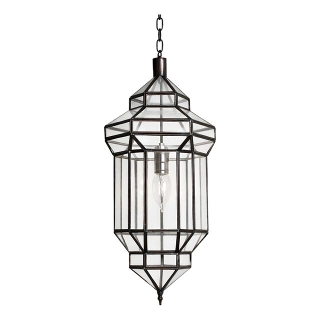 Moroccan Clear Prism Pendant Light Small For Sale