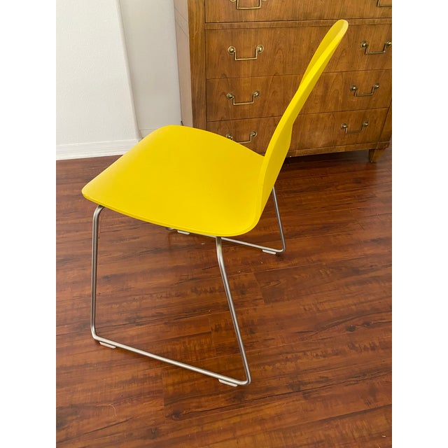 Contemporary Yellow Cappellini Tate Chair by Jasper Morrison For Sale - Image 3 of 12