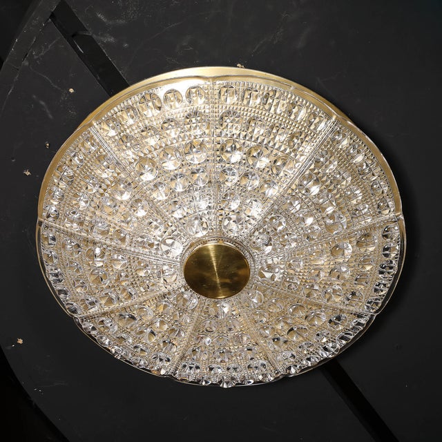 1960s Mid-Century Modernist Flush Mount Chandelier by Carl Fagerlund for Orrefors For Sale - Image 5 of 16