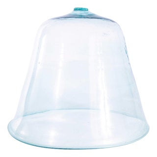 19th Century French Mouth Blown Glass Cloche For Sale