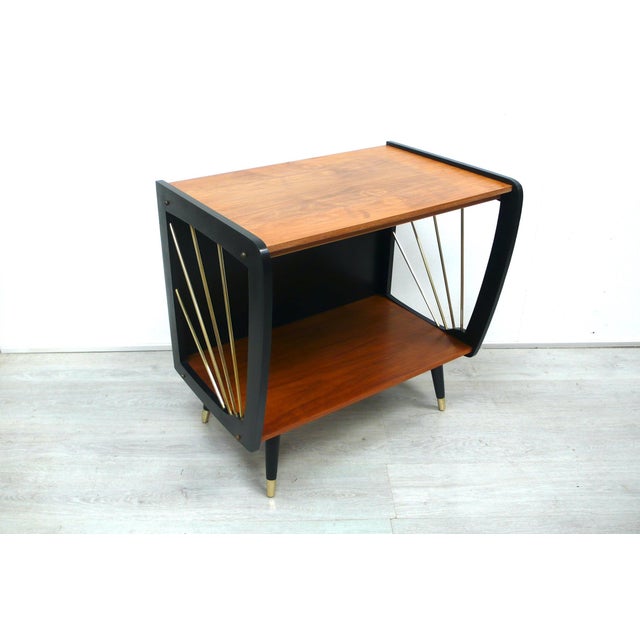 Mid-Century Modern Side Table with Shelf, 1950s For Sale - Image 6 of 6