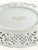 Ceramic Vintage Oscar De La Renta Rose Reticulated Fine China Mint Dish or Bowl For Sale - Image 7 of 9
