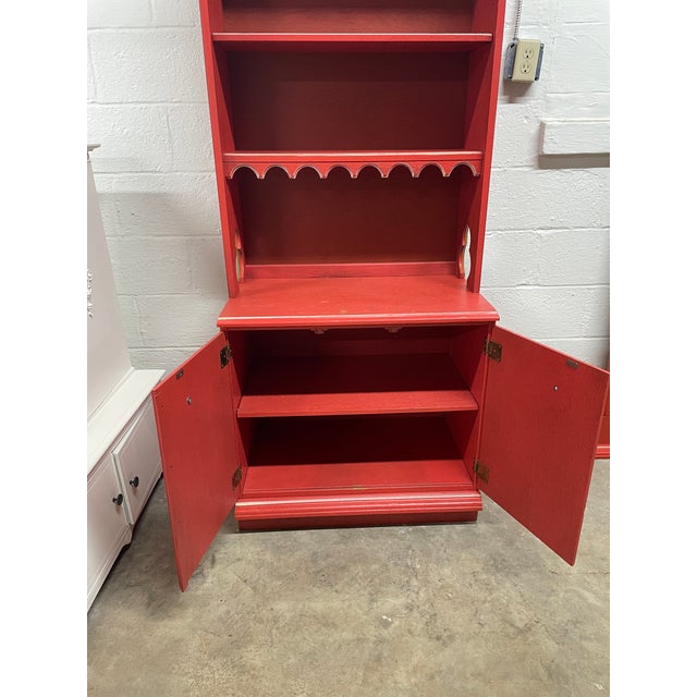 Mid-Century Modern Stanley Furniture Ole Girls Bookcase Flower Power For Sale - Image 3 of 10