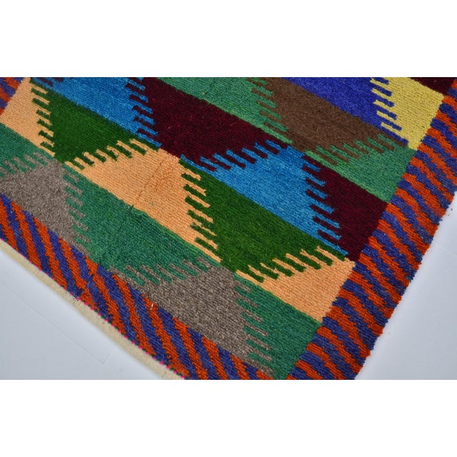 Pink Neatral Oushak Vintage Wool Carpet For Sale - Image 8 of 10