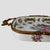 Yellow Vintage French Limoges Hand-Painted Porcelain & Gilt Metal Floral Tray For Sale - Image 8 of 10