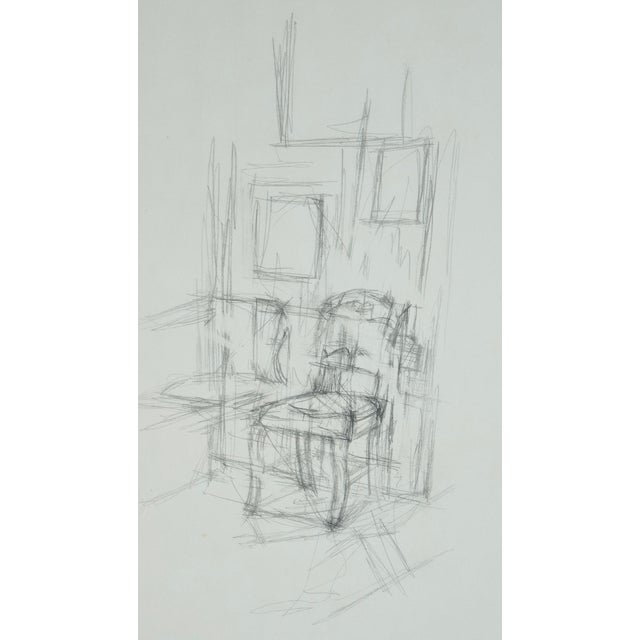 Black Alberto Giacometti, Chair, 1963, Original Lithograph For Sale - Image 8 of 8
