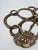 Splendid Italian cast brass umbrella and cane stand, richly decorated with an eye-catching intertwining of snakes and...