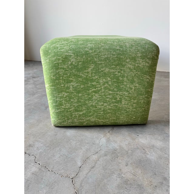 70s Postmodern Vladimir Kagan Style Upholstered Waterfall Bench/ Sold For Sale - Image 11 of 12