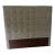West Elm Grid Tufted Tall Leather Headboard Queen For Sale