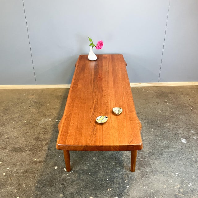 Brown Large Coffee Table in Teak by John Boné for Mikael Laursen, 1960s For Sale - Image 8 of 11