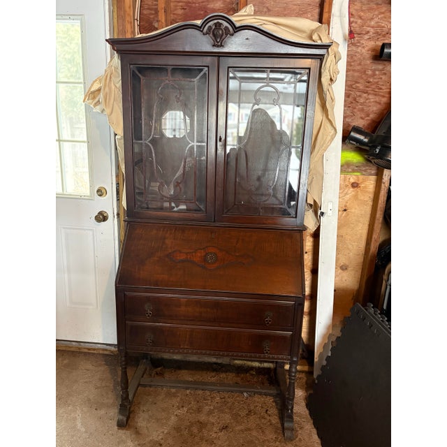Antique Mahogany Secretary Desk For Sale - Image 12 of 12