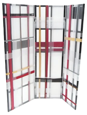 Striped Folding Screen by Barbara Denzler, 1980s