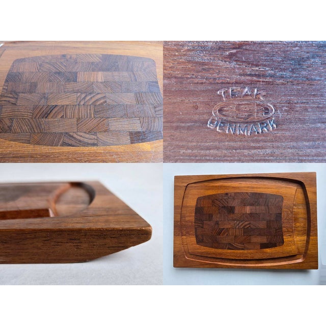 1960s Danish Teak Wood Carving/Charcuterie Board by Esa Denmark For Sale - Image 11 of 16