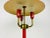1960s Red Italian Table Lamp with 3 Arms in the Style of Stilnovo, 1960s, Italy For Sale - Image 5 of 12