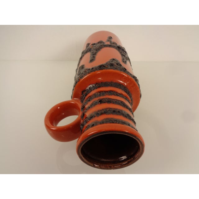 Large Glazed Lava Ceramic 401-28 Vase from Scheurich, 1970s For Sale - Image 9 of 15