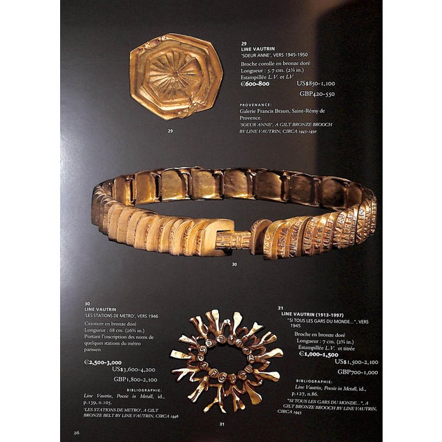 Traditional Collection Anne Bokelberg Bijoux Et Boites De Line Vautrin 2007 Christie's Paris For Sale - Image 3 of 11