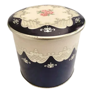 1960s Vintage Floral Coffee Tin from Germany