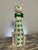 Late 20th Century Vintage Jeanne Valentine–Attributed Cream and Green Papier-Mâché Cat Sculpture For Sale - Image 5 of 9