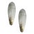 Venetian White "Graniglia" Leave Murano Glass Walls Sconce - a Pair For Sale