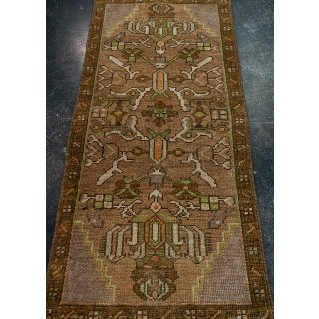 Early 21st Century Turkish Mini Rug Oriental Hand Knotted Vintage Rug 1'7" x 3'6" #20644 For Sale - Image 5 of 8