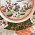 Antique Mason's Ironstone Green "The Great Wall of China" 9" Plate, Circa 1815 For Sale In San Antonio - Image 6 of 10
