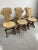 Set of 6 Pedini Fano Mid-Century chairs, Italian 60s design Curved and shaped beech multilayer, light laminate, intact and...