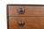 Wood Mid 20th Century Low Six Drawer Teak Dresser With Leather Pulls For Sale - Image 7 of 8