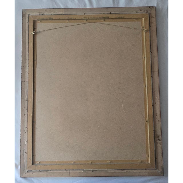 Wood Framed Cy Twombly Inspired Abstract Original Oil Painting For Sale - Image 7 of 7