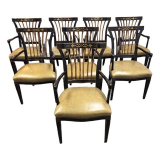 Sloan Miyasato Gothenburg Armchairs, Set of Eight For Sale