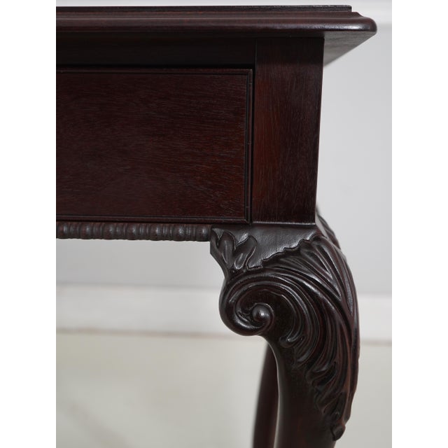Thomasville Mahogany Ball & Claw Console Table For Sale - Image 9 of 18