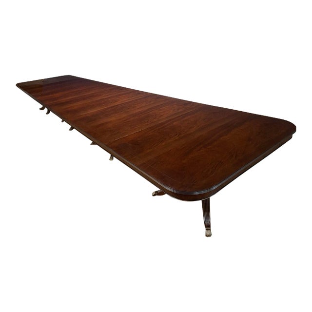 Crotch Mahogany Banquet Table. Made-To-Order For Sale